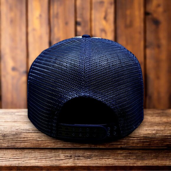 The Pull Out King Mens Trucker Hat Navy Snapback Funny Meme Baseball Cap - Picture 2 of 4